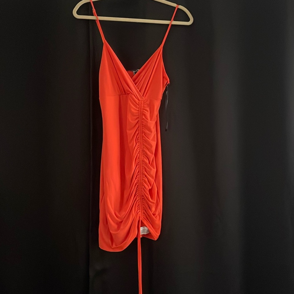 Orange sexy dress